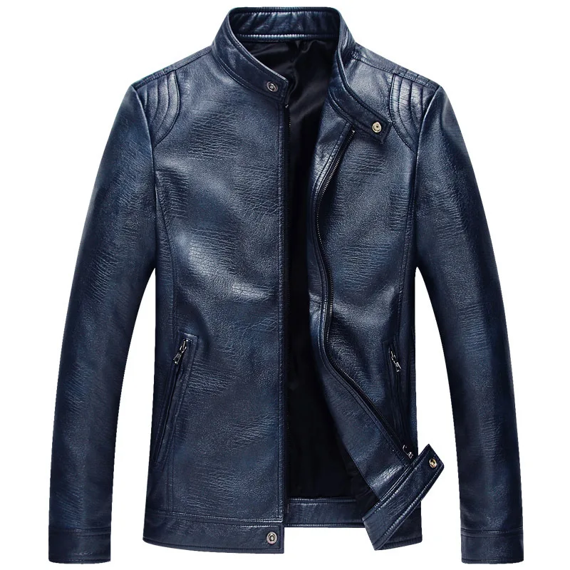 Мужские осенние кожаные куртки и пальто Jaqueta Masculina повседневные Модные Куртки из