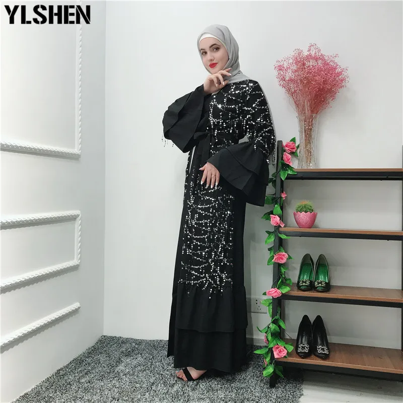 Женское мусульманское платье Abaya Dubai женское для молитвы Рамадана хиджаб кафтан