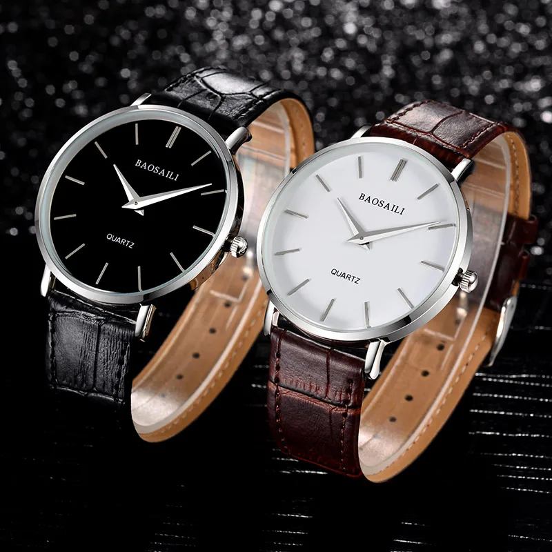 BSL1043 BAOSAILI брендовые тонкие часы с циферблатом японские водонепроницаемые