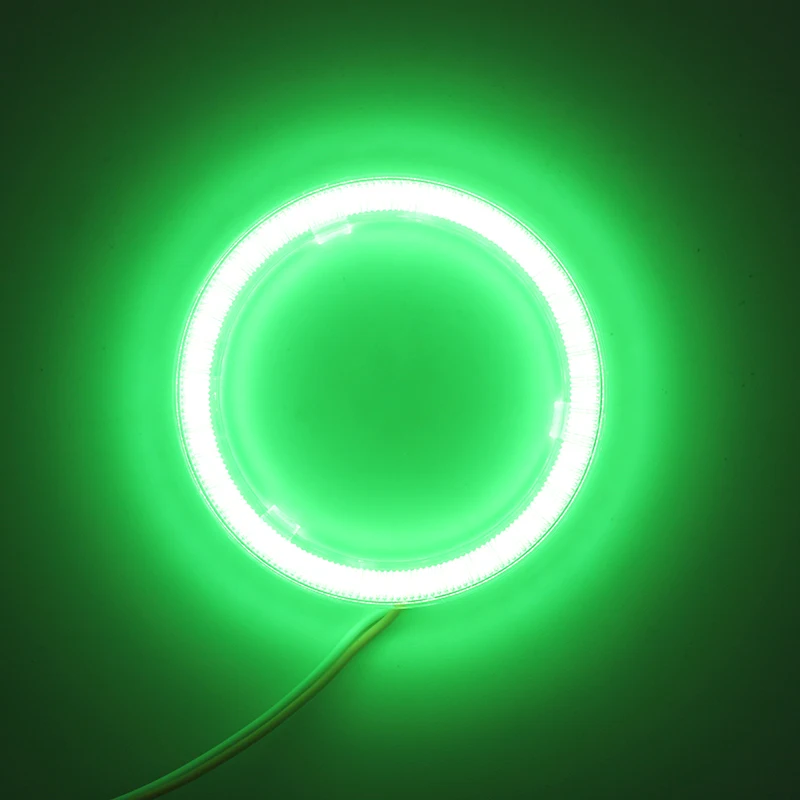 80 мм автомобильные светодиодные кольца Angel Eyes для переднего фонаря автомобиля, мотоцикла, мопеда, скутера на постоянном токе 12 В 3 Вт.