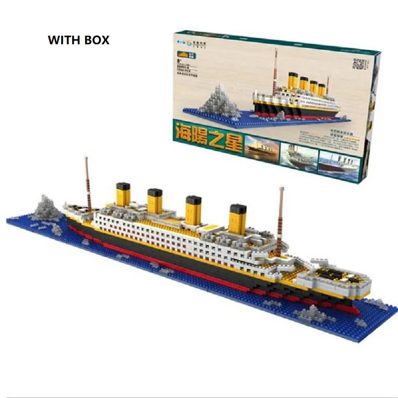 1960 шт. строительные блоки LoZ RMS корабль Титаник Строительные Совместимые Legoed