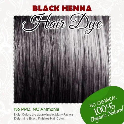 

Black Henna Hair Dye 100% Organic and Chemical Free Henna for Hair Free Shipping