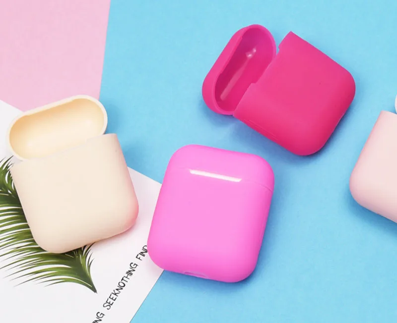 Противоударный мягкий силиконовый чехол для наушников AirPods 1 2 защитный Apple IPhone Air