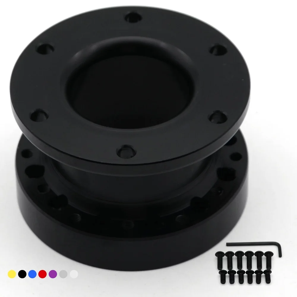 Black Универсальный руль Hub Spacer 51 мм рулевое колесо Hub Boss Kit адаптер Spacer - Цвет: Black