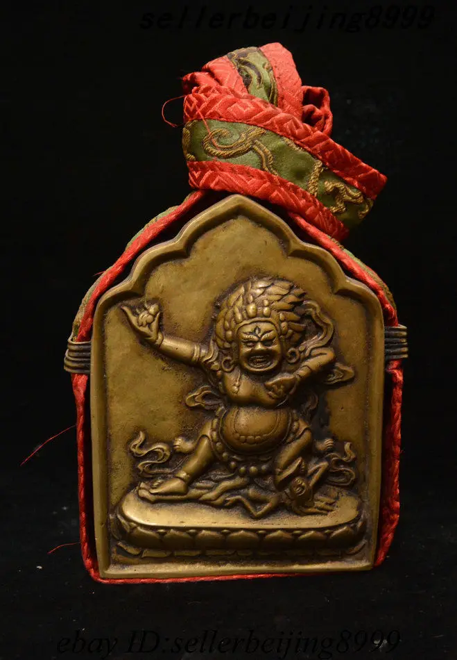 5 &quotтибетская бронзовая махакара махагора маагала гнев божество Амулет подвеска
