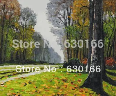Картина The Road to Bas-Breau Fontainebleau от Клода Моне расписанные вручную Масляные картины