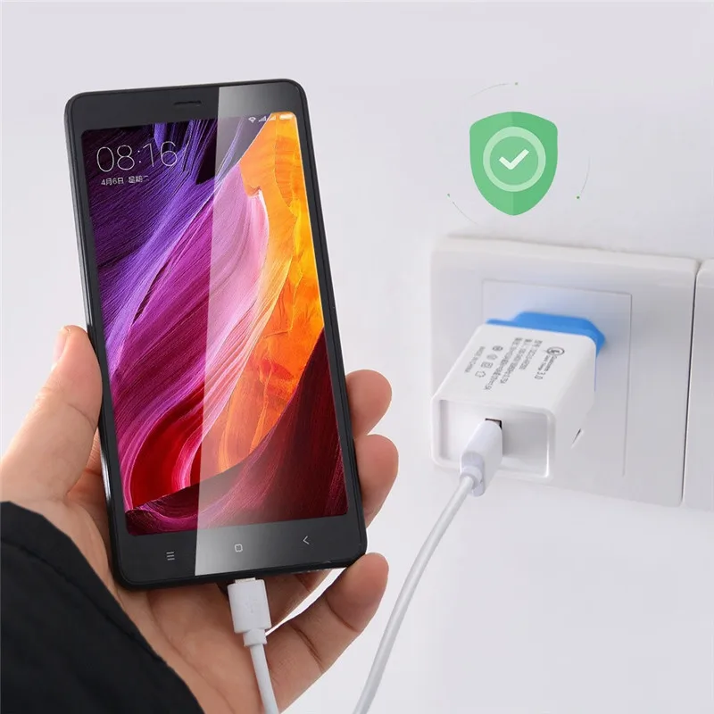 Быстрая зарядка 3,0 быстрое USB зарядное устройство 5 В/а быстрое зарядное устройство для iphone huawei Xiaomi samsung Galaxy ipad Apple