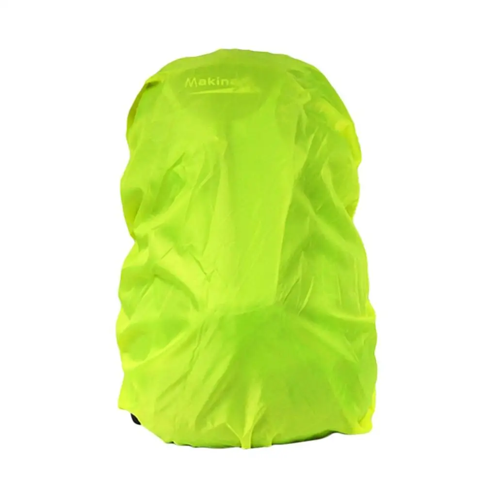 fluorescent green Рюкзак дождевик костюм для 30-40L водонепроницаемый тканевый дождевик Противоугонная походная сумка для багажа - Цвет: fluorescent green
