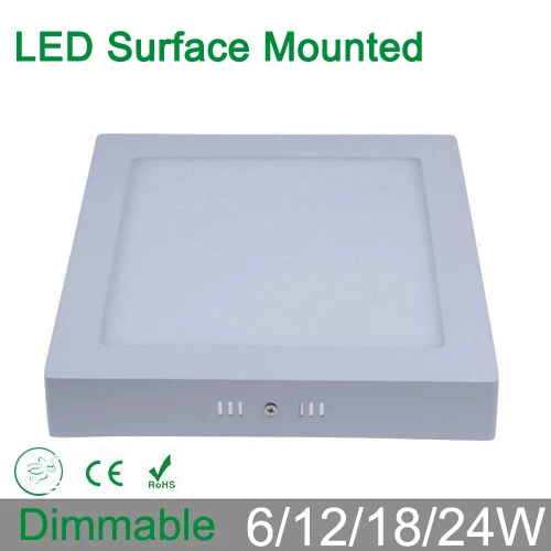 Потолочный светодиодный светильник с регулируемой яркостью 6 Вт 12 18 24 квадратная