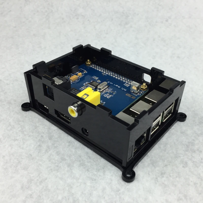 Raspberry Pi 3 цифровая звуковая карта HIFI DiGi Плата расширения ies SPDIF модуль+ акриловый чехол для Raspberry Pi 2