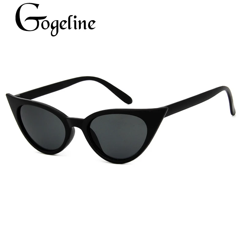 

Gogeline Cat Eye Sunglasses for Women men 2020 New fashion Black Brand Designer small Cat eyes Sun glasses For Female UV400
