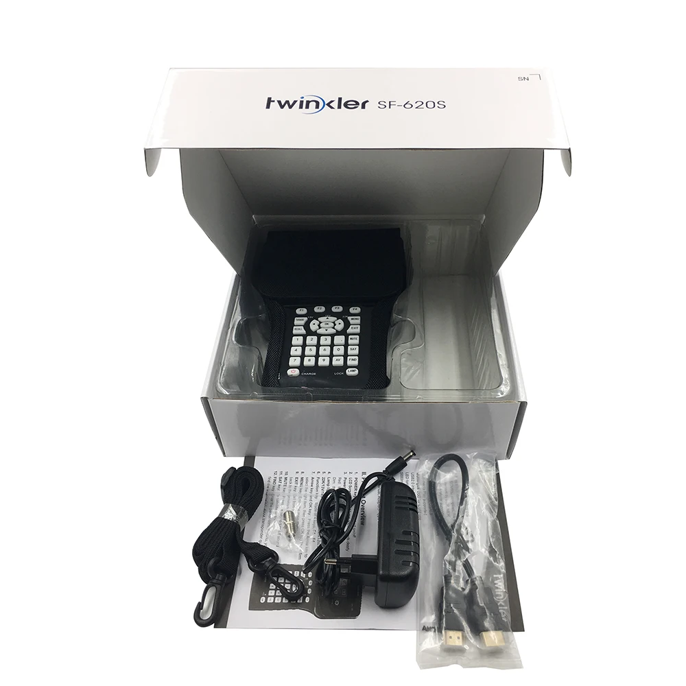 Twinkler SF-620S ручной HD Satfinder DVB S2 анализатор спектра CCCams CCTV камера в AHD TVI CVI Satlink спутниковый искатель метр