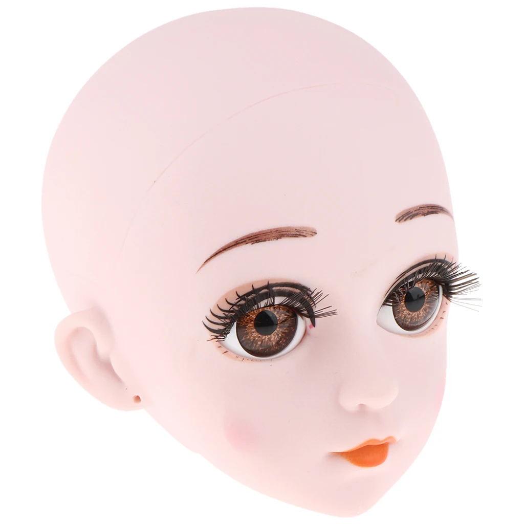 Пластиковая женская кукла голова Лепка с глазами для 1/3 BJD куклы OB