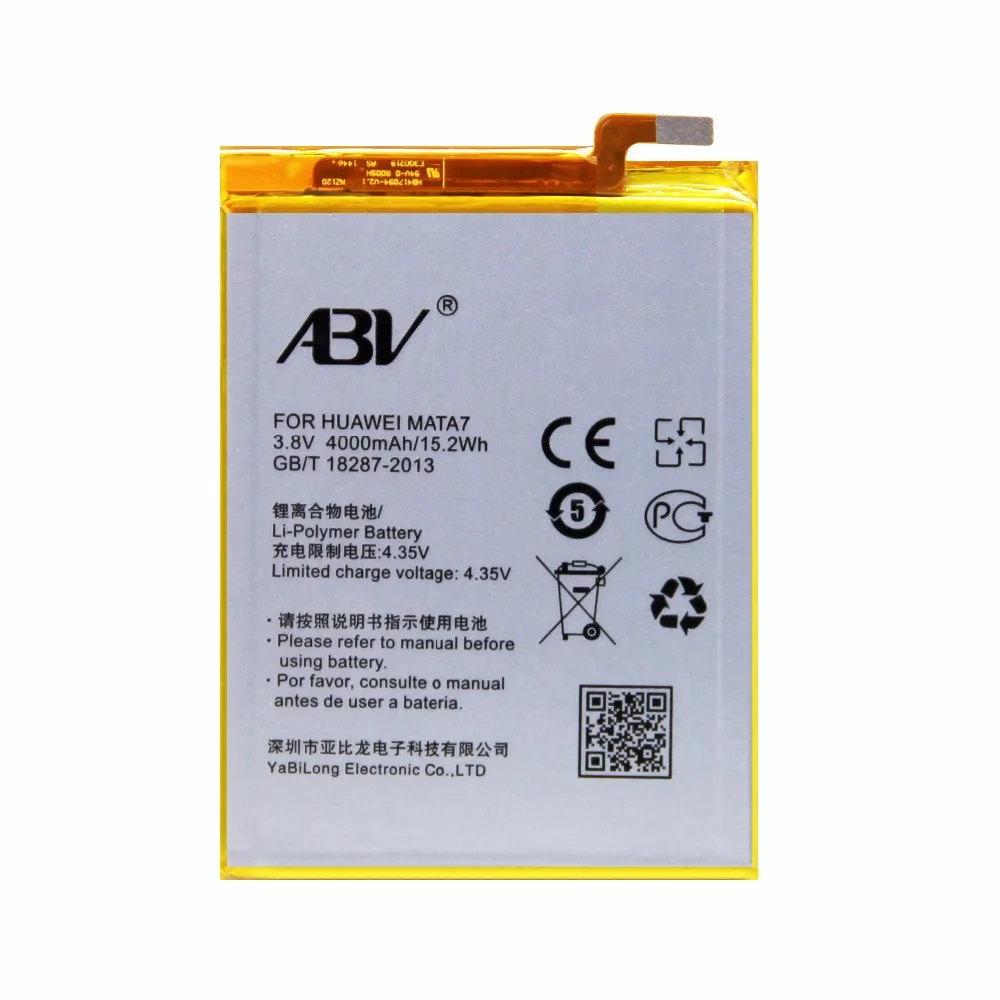 Сменный аккумулятор ABV HB417094EBC для huawei mate 7 MT7-TL10 mate 7 mt7-cl00 battery mate 7