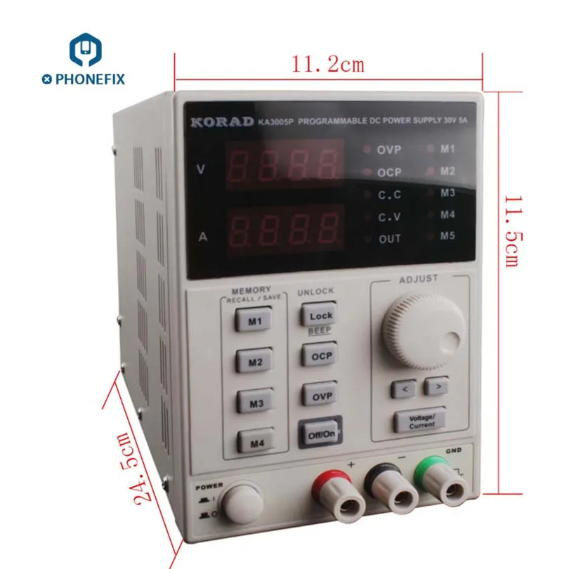 PHONEFIX KORAD KA3005D программируемый 30V 5A источник питания постоянного тока с низкой