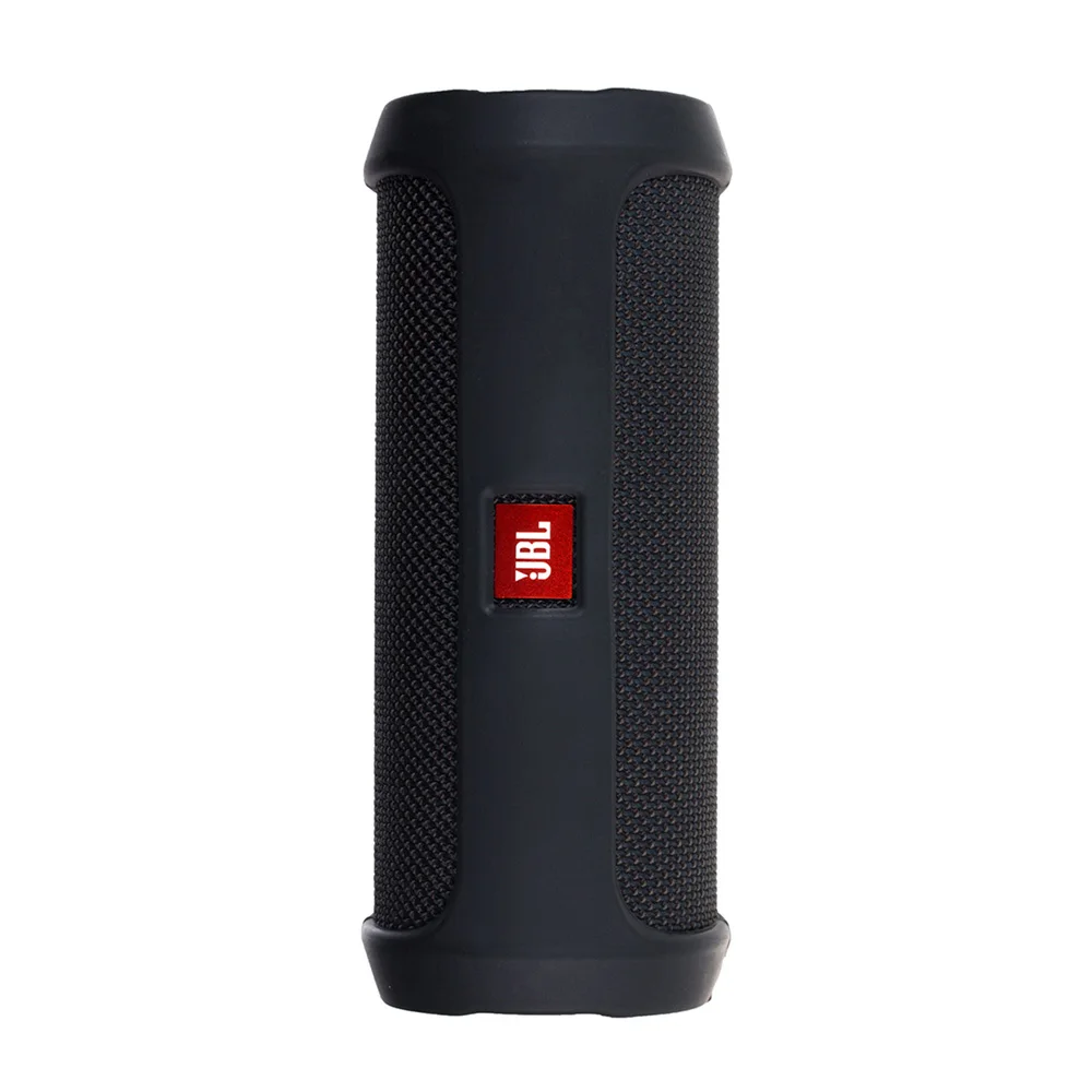 Soft Silicone Black 2 в 1 жесткий EVA сумка для хранения на молнии+ Мягкий силиконовый чехол для JBL Flip 4 Bluetooth корпуса Динамиков для jbl flip4 чехол - Цвет: Soft Silicone Black