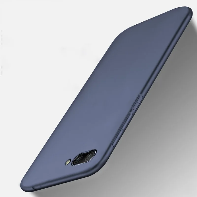 Роскошный чехол для Huawei Honor 10, мягкий силиконовый чехол из ТПУ, ультра тонкая задняя крышка, матовый чехол для телефона Honor 10, защитный чехол - Цвет: blue