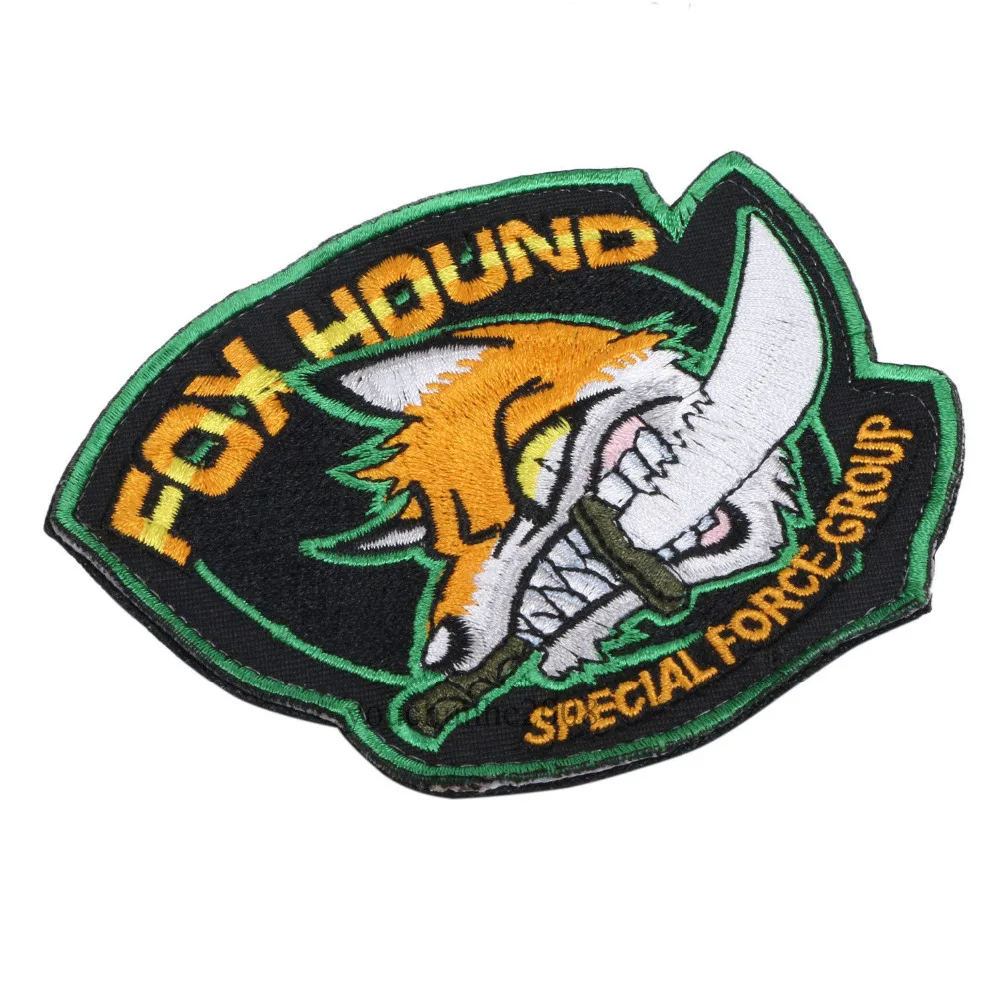 Металлическая Шестерня твердый MGS FOX HOUND особой группы CRAZY значок мировой военный
