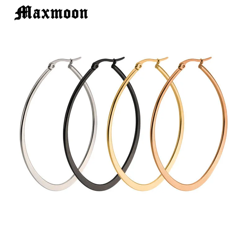Maxmoon/горячая распродажа серьги-кольца в форме эллипса 2018 модные стильные серьги