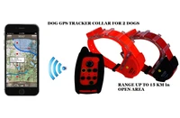waterproof dog gps tracker collar for 2 dogs with build in antenna