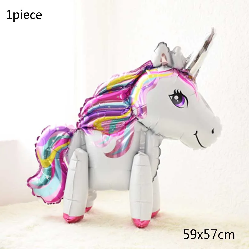 59cm white unicorn Булавка рог на Единороге Вечерние игры единорога декорации с днем рождения детей день детей предметы для вечеринки, сувениры - Цвет: 59cm white unicorn