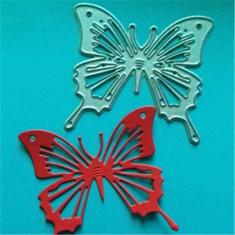 Металлический трафарет в форме бабочки для рукоделия скрапбукинга альбома