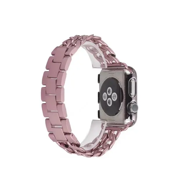 Для Apple iWatch 4 наручный браслет Роскошная металлическая цепочка дизайн ремешок для