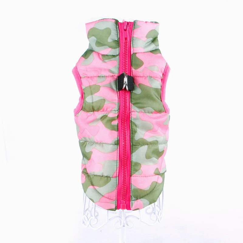 Камуфляжная одежда для собак кошек пальто жилет маленьких осенне зимний теплый