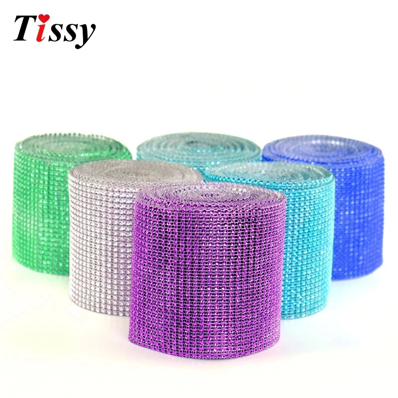 Лидер продаж! 1 ярд 20 цветов сетчатая отделка блестящая Алмазная накидка рулон