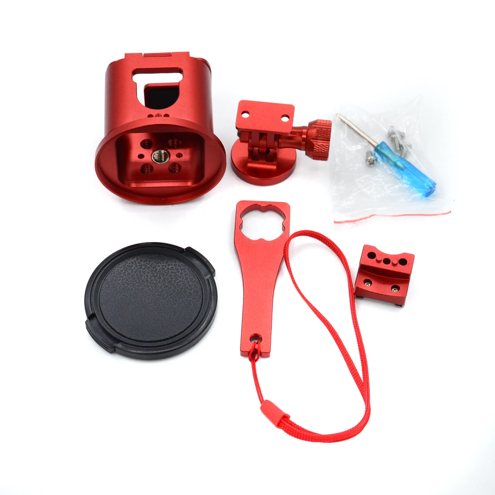 

For GoPro Accessories CNC Metal frame case dog housing cover cage Mount aluminum alloy metal For Gopro 4 5 Session