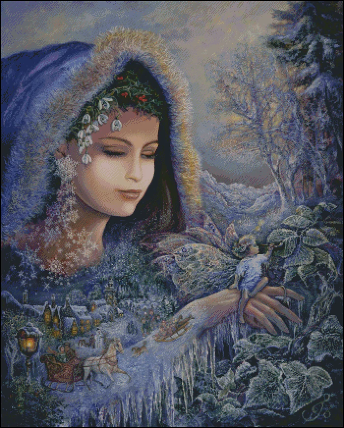 Рукоделие Мир ледяной и снежной принцессы девушки считают вышивку наборы для