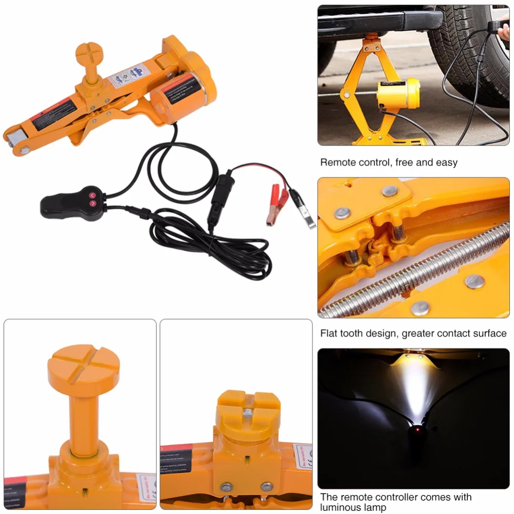 Oversea 3Ton 12V DC Автомобильный Электрический домкрат подъемник внедорожника фургона