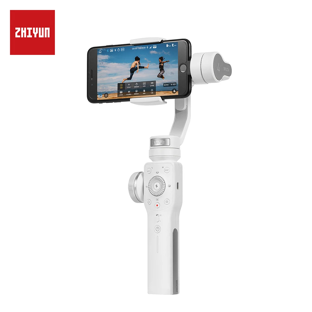 3 осевые стабилизаторы ZHIYUN Smooth 4 для смартфонов iPhone/Samsung/Huawei/Xiaomi/экшн камер|Риги и