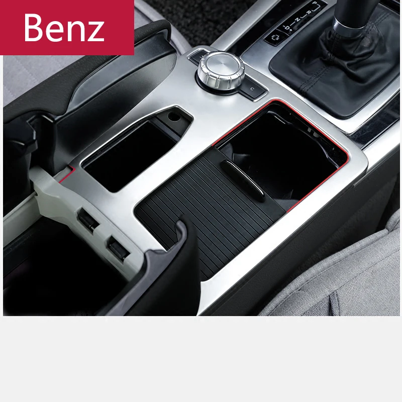Автомобильный Стайлинг из углеродного волокна для Mercedes Benz C E class W204 W212 Coupe W207 C207 автомобильный держатель стакана воды декоративная накладка