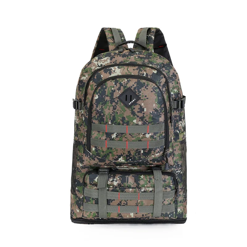 Тактический Рюкзак MOLLE, армейский уличный камуфляжный рюкзак, рюкзак, темно-синяя печать, Охотничья сумка, походная сумка - Цвет: forest camo