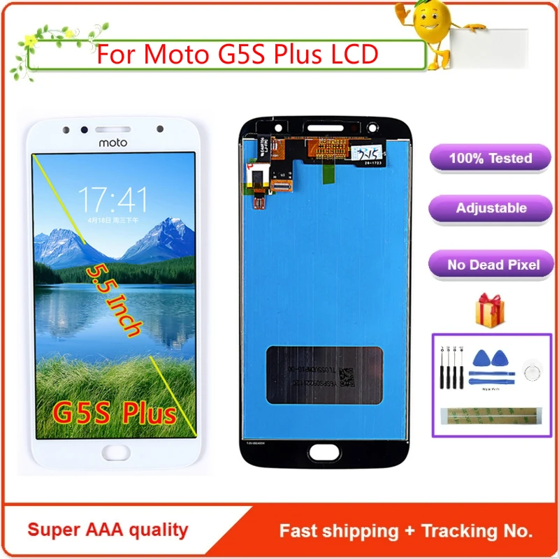 ЖК для Motorola Moto G5S Plus 5 дюймов дисплей XT1802 XT1803 XT1805 XT1086 кодирующий преобразователь