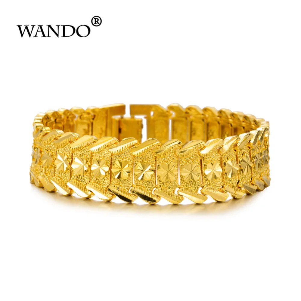 WANDO ювелирные изделия Дубайский и эфиопский роскошный дизайн золотой цвет сердце