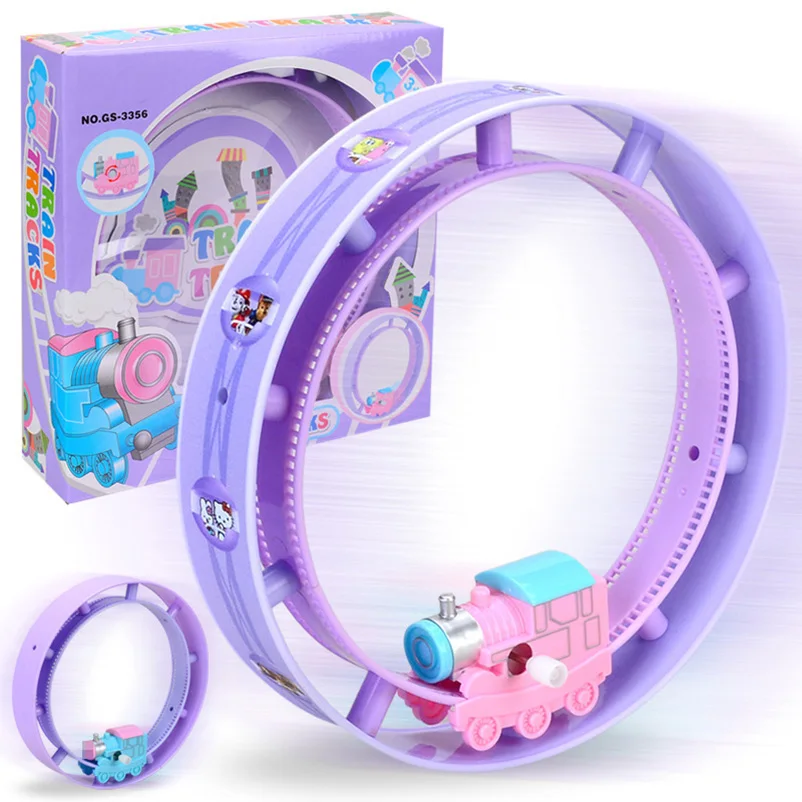 Детский подарок машинки треки рулоны игрушки Мультяшные намоточные машины круг