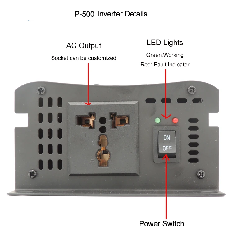 Заводская Продажа Чистая синусоида Инвертор 12В 220В 500 Вт|pure sine wave inverter|wave invertersine
