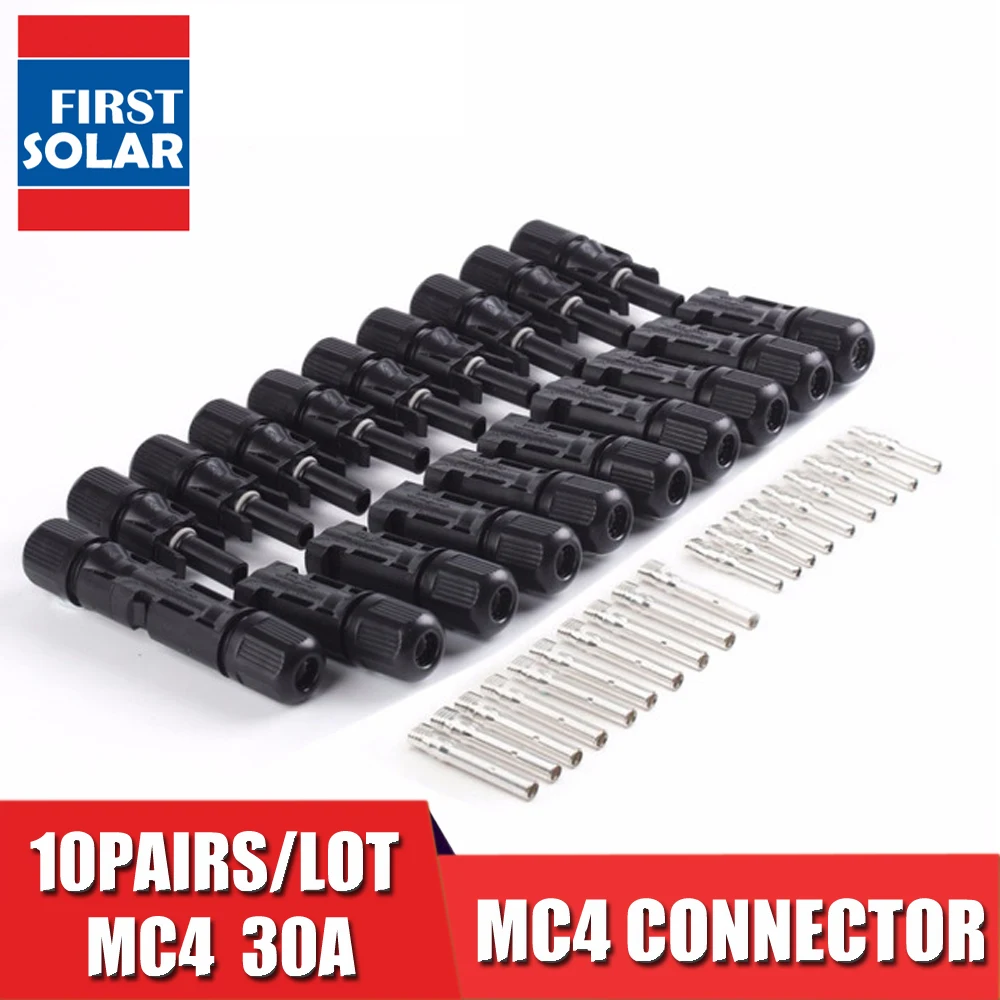 10 Париж x 30 Ампер max MC4 разъемы мужского и женского пола, MC4 Панели солнечные Plug 30A 1000 V для PV кабель 2,5/4/6 мм коннектор для солнечной панели