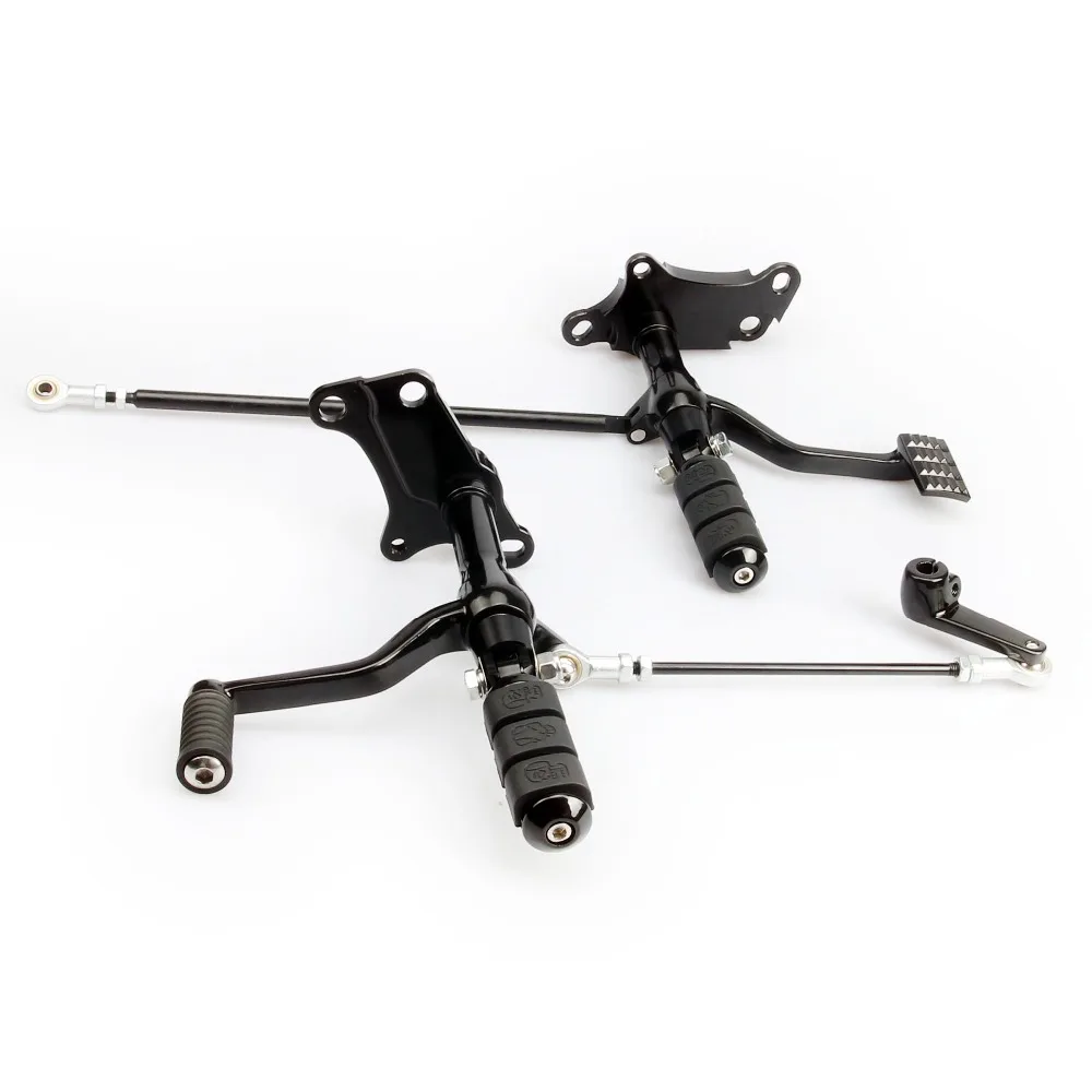 Motorcycle accessories Gloss black Forward Controls Foot Pegs Levers Linkages For Harley Sportster XL883 1200 1991-2003 | Автомобили и