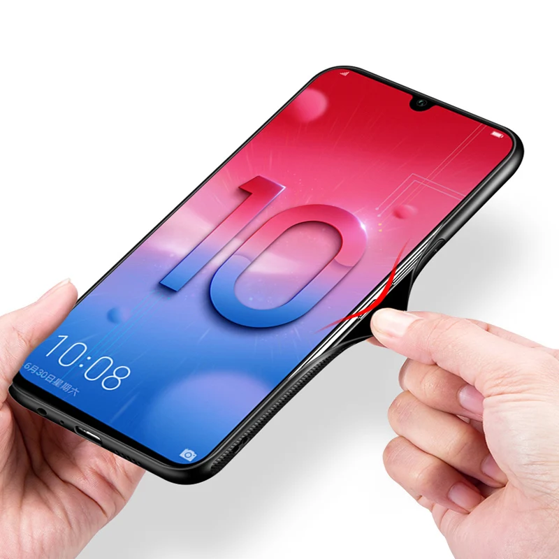 Для Huawei Honor 10 Lite чехол Чехол из закаленного стекла для телефона защитный Honor10 coque