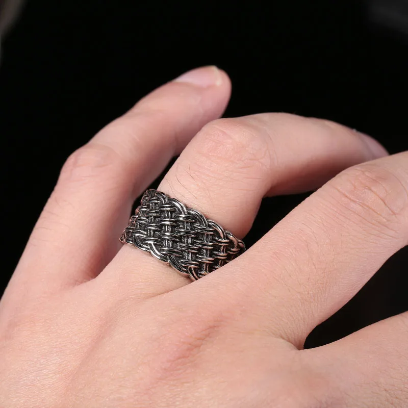 Mcllroy кольцо Для мужчин Кольца Ретро стиль обручальные кольца из нержавеющей