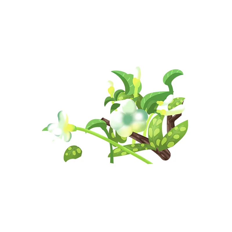 YOJA 22 7*14 7 см мультфильм белый зеленый цветок свежий домашний Декор стены Туалет