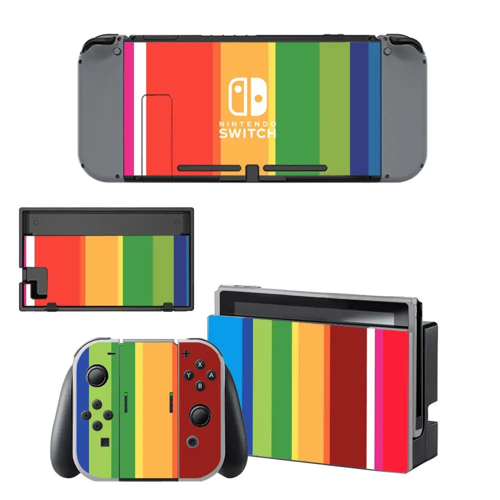 YSNS0727 Nintendo Switch из винила и кожи Стикеры Обёрточная бумага для nintendo консолью коммутатора Joy-Con док-станция для кожи - Цвет: YSNS0727