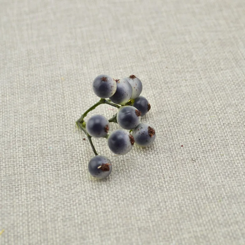 

10pcs cheap artificial mini cherry berries pearl scrapbooking foam flower stamen for needlework DIY wedding Christmas decoration