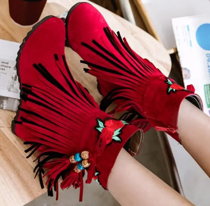 Zapatos Mujer Зимняя обувь Женские туфли-лодочки Женская на танкетке Sapato Feminino Зимние