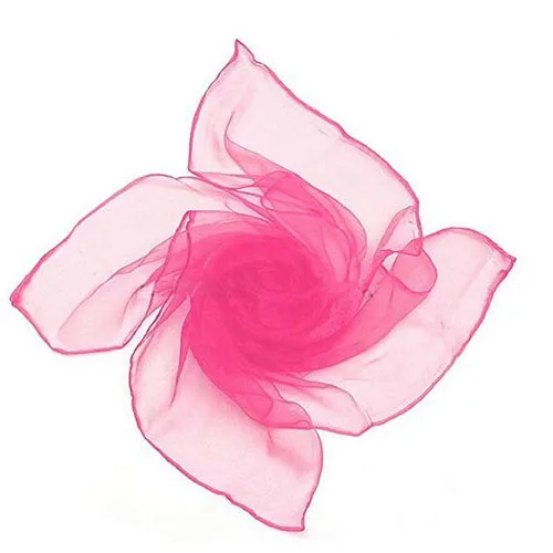 Hot pink Женские и девичьи милые разноцветные модные простые квадратные шифоновые шарфы на шею для Хэллоуина вечерние платья - Цвет: Hot pink