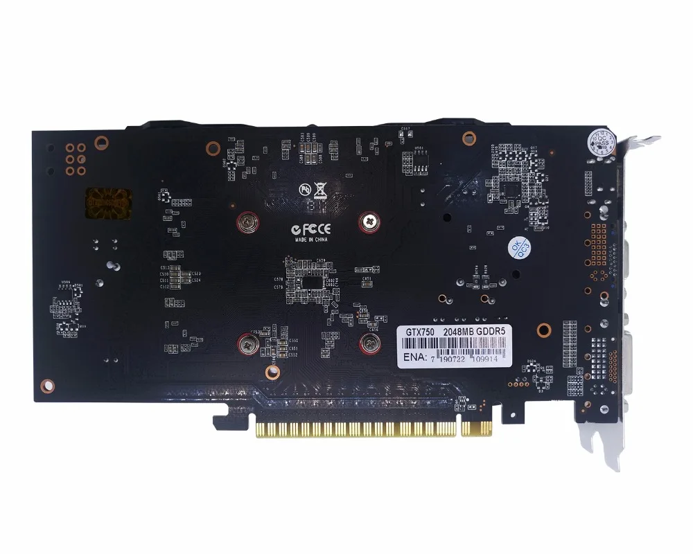 Видеокарта GTX 750 2048 MB/2 GB 128bit GDDR5 Placa de Video carte graphhique видеокарта для NVIDIA Geforce PC VGA