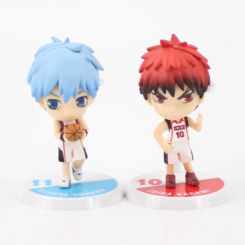 6 шт./компл. аниме Баскетбол куроко Kuroko no Basuke ПВХ движущаяся фигурка tetsuya